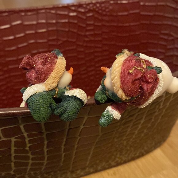 Adorable Christmas Snow Characters w/Santa Outfits - Picture 3 of 12